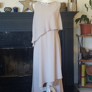 Evening Dress Maxi Dress- High Low Skirt